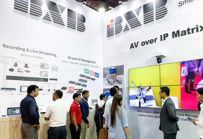 卡訊智慧商辦解決方案閃亮2019 InfoComm印度展