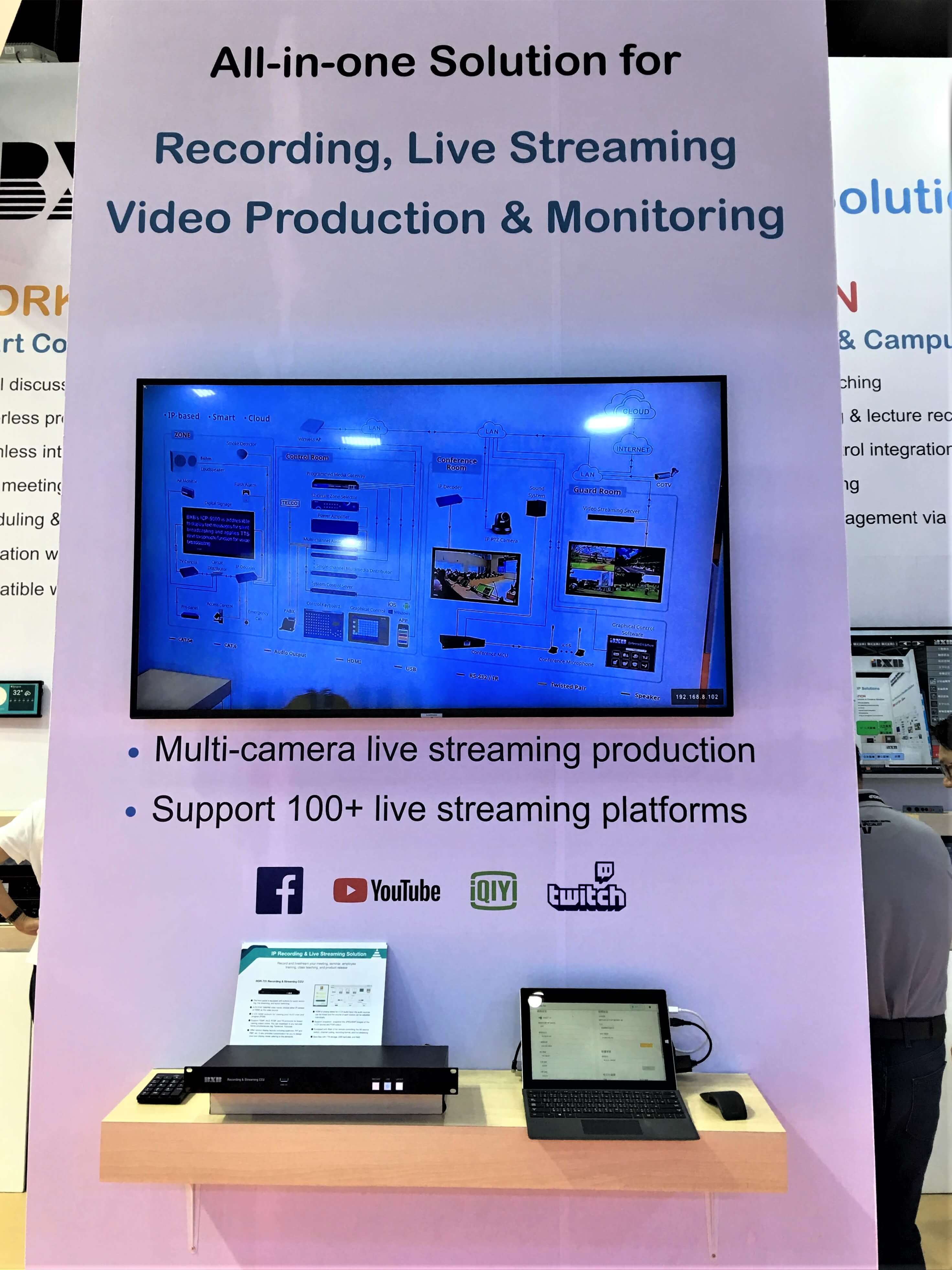 all-in-one solution, recording, livestreaming, video monitoring, HDR-731